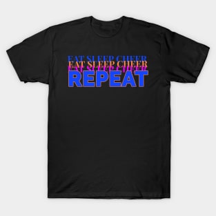 eat sleep cheer repeat T-Shirt